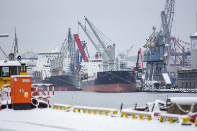 Zima w Porcie Gdańsk