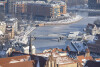 Zimowa panorama Gdańska