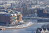 Zimowa panorama Gdańska