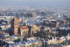 Zimowa panorama Gdańska