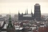 Zimowa panorama Gdańska