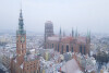 Zimowa panorama Głównego Miasta