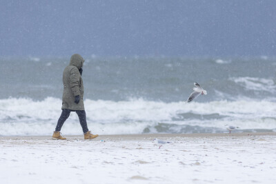 Zimowa pogoda w Brzeźnie