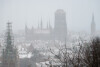 Zimowy Gdańsk widziany z Góry Gradowej