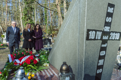 Złożenie kwiatów w 13. rocznicę Katastrofy Smoleńskiej