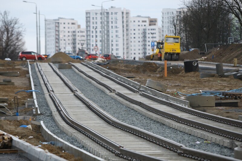 Zdjęcie Budowa linii tramwajowej Nowa Bulońska Północna 2