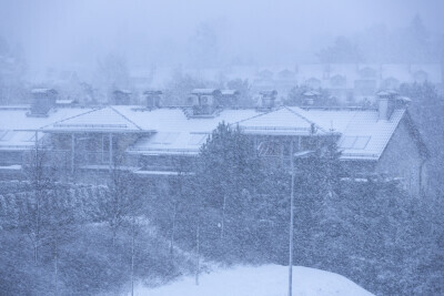 Intensywne opady śniegu w Gdańsku