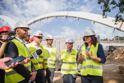 Objazd prezydent Aleksandry Dulkiewicz po Gdańsku
