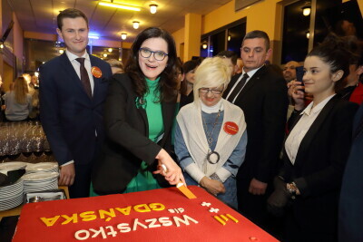 Wieczór wyborczy Aleksandry Dulkiewicz