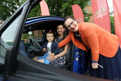 Wręczenie nagrody w Loterii Pit w Gdańsku